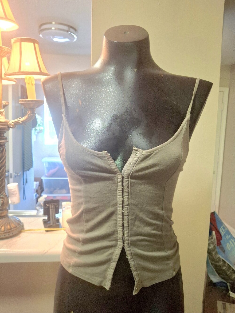 American Eagle Soft & Sexy Olive Green Tank Top Small